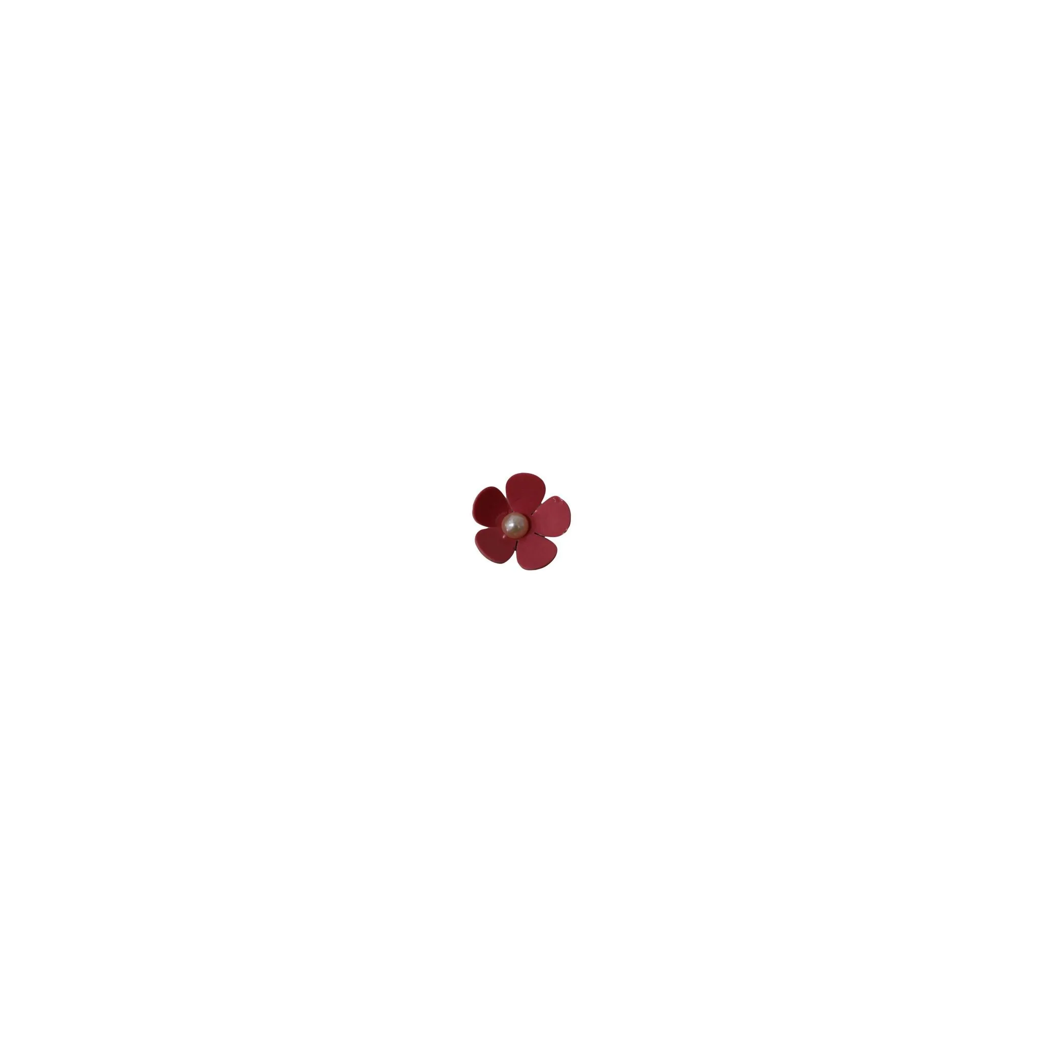 🌸 3D Acrylic Floral Cabochons for DIY Crafts & Decor! Pink, Navy, Light Gray, Dark Red, 35mm 🎨