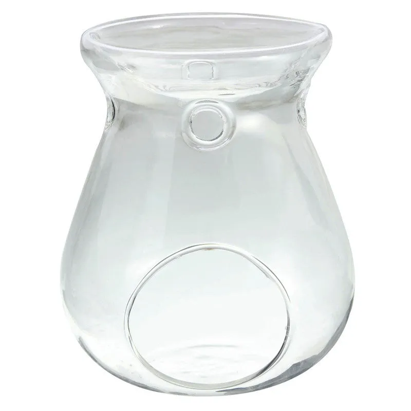 1PC Simple Design Crystal clear Glass Hanging Candlestick Candle Holder Scented Oil Burner Warmer Stove