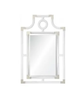 Acrylic & Nickel Pagoda Mirror by Mirror Home