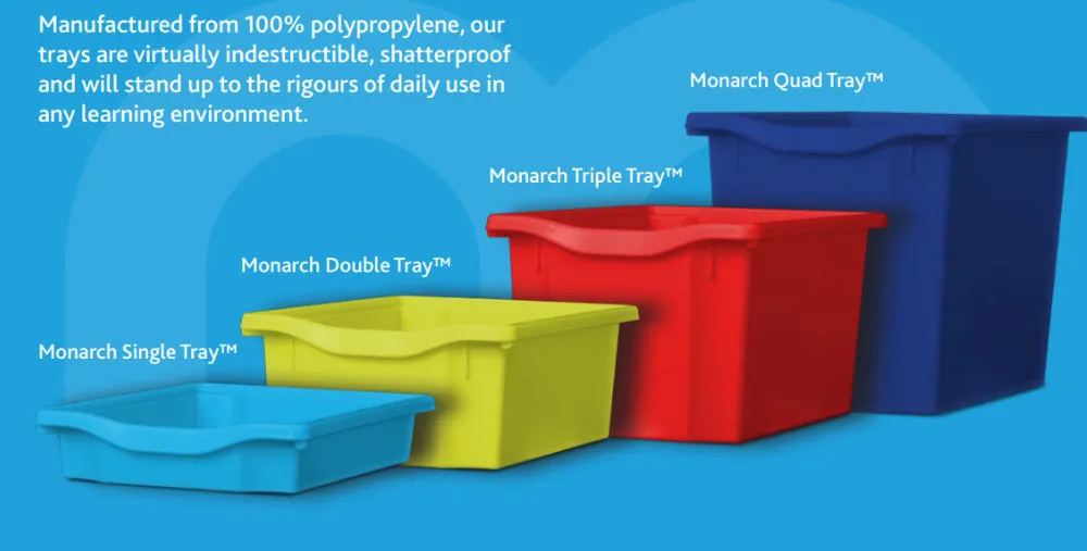 Allsorts Mobile Tray Storage With 6 Jumbo Trays