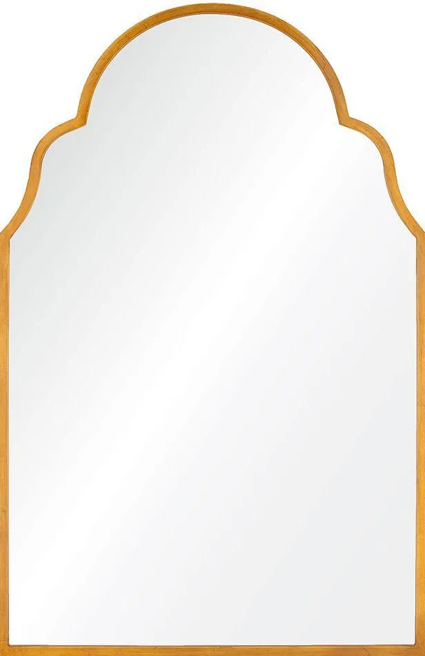 Antiqued Gold Leaf Iron Arch Mirror by Mirror Home