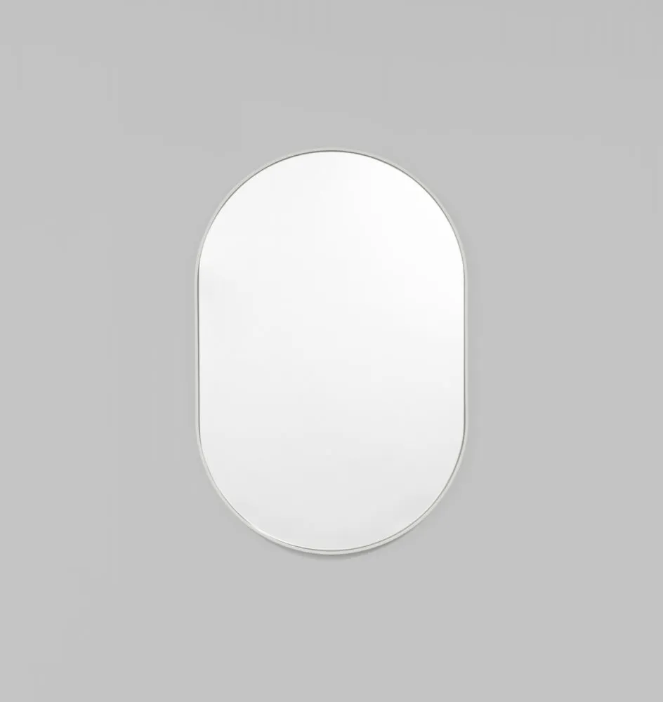 Bjorn Oval Dove Rim Mirror - PRE ORDER