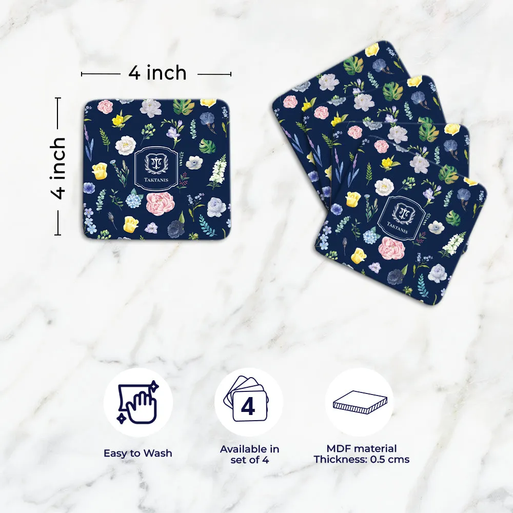 Botanica Tableware Set (4 Placemats & 4 Casters)