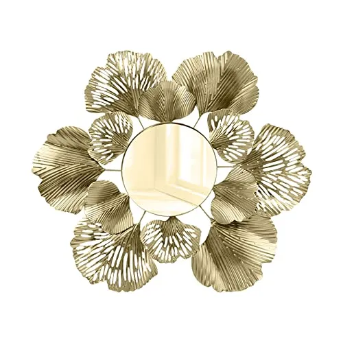 CALANDIS® Metal Wall Decor Art Wall Hanging Mirror Decorative Mirror for Bar Cabinet Aureate '