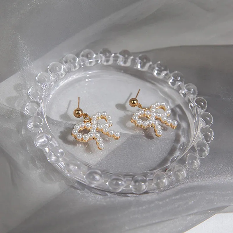 Ceramic Shell Storage Trays White Creative Tray for Decoration jewelry Plate Ceramic Plate Table Decoration Tray 접시