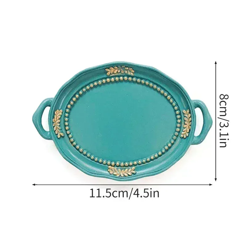 Ceramic Shell Storage Trays White Creative Tray for Decoration jewelry Plate Ceramic Plate Table Decoration Tray 접시