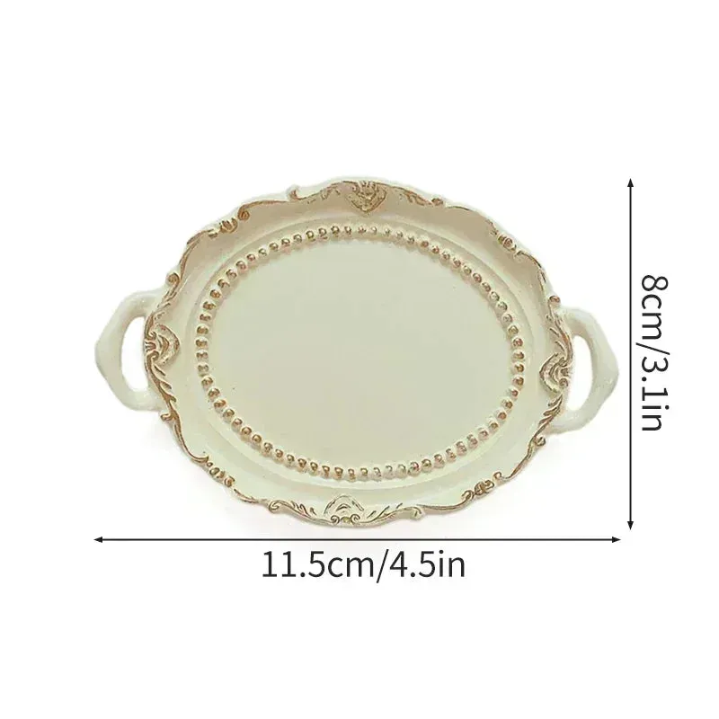 Ceramic Shell Storage Trays White Creative Tray for Decoration jewelry Plate Ceramic Plate Table Decoration Tray 접시
