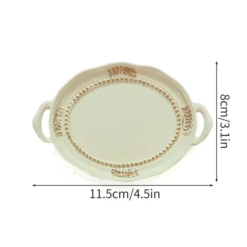 Ceramic Shell Storage Trays White Creative Tray for Decoration jewelry Plate Ceramic Plate Table Decoration Tray 접시