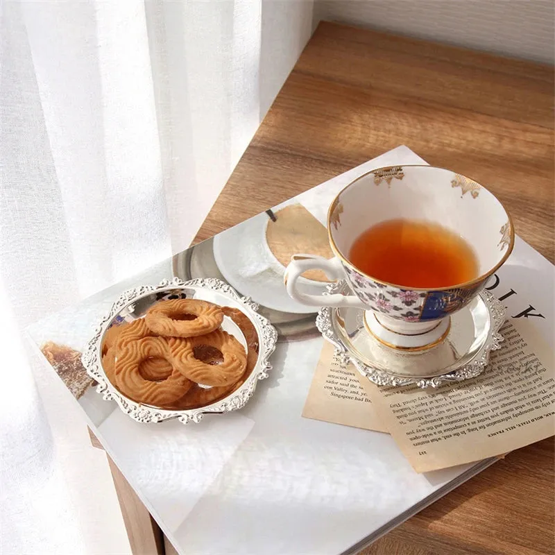 Ceramic Shell Storage Trays White Creative Tray for Decoration jewelry Plate Ceramic Plate Table Decoration Tray 접시