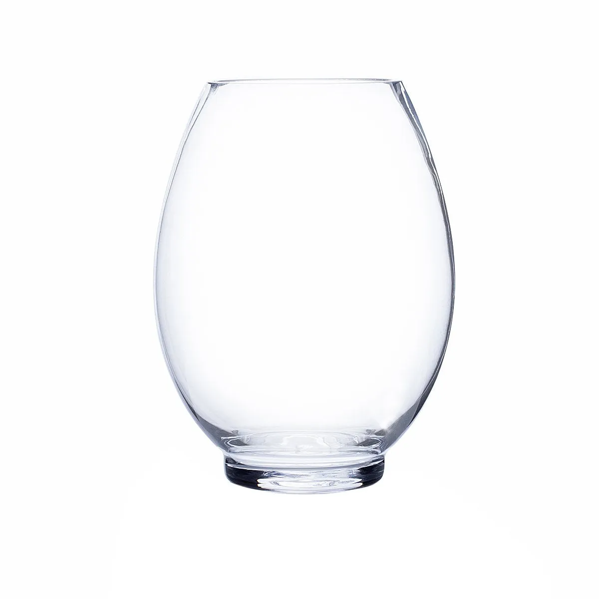 Clear Candle Holder Glass Vase, 3" X 7"