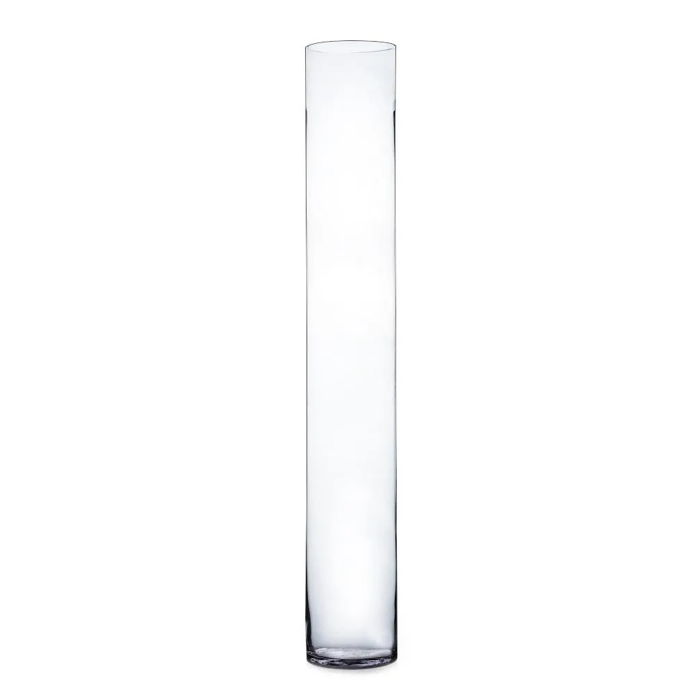 Clear Cylinder Glass Vase 5" x 35"