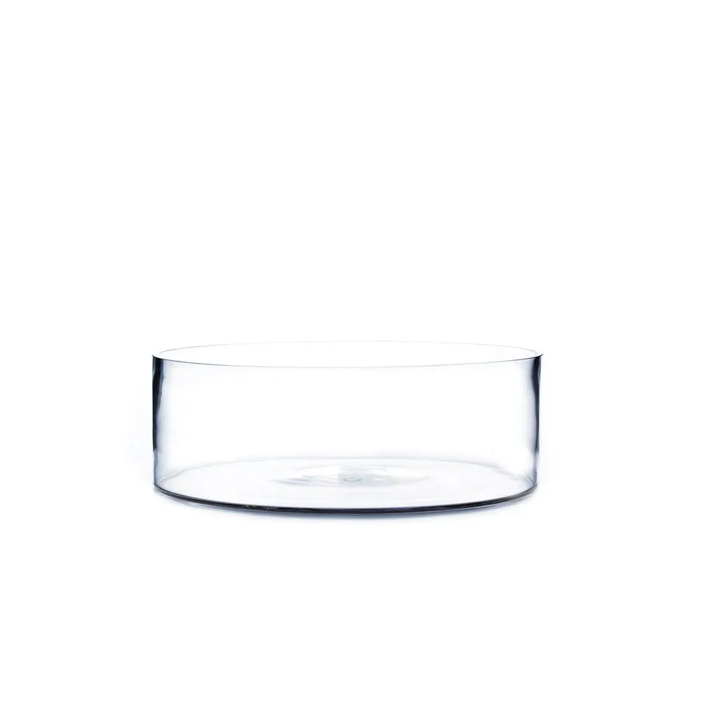 Clear Cylinder Glass Vase 8" x 4"