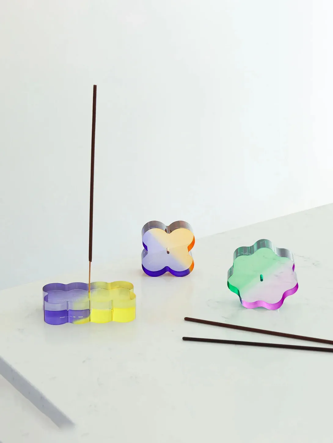 Cookie Duotone Acrylic Incense Holder