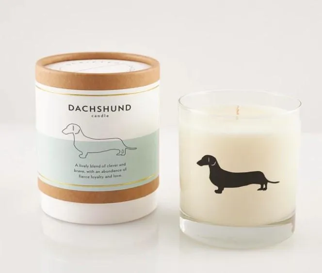 Dachshund Candle