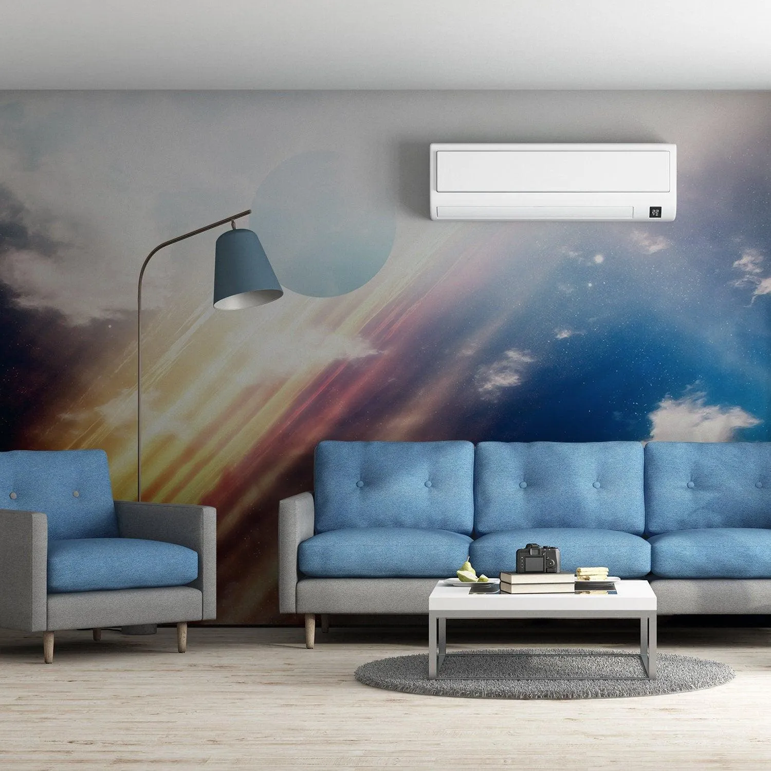 Deep Outer Space Wallpaper Art Decor Decal - 3d Galaxy Kid Nursery Room Removable Wall Sticker