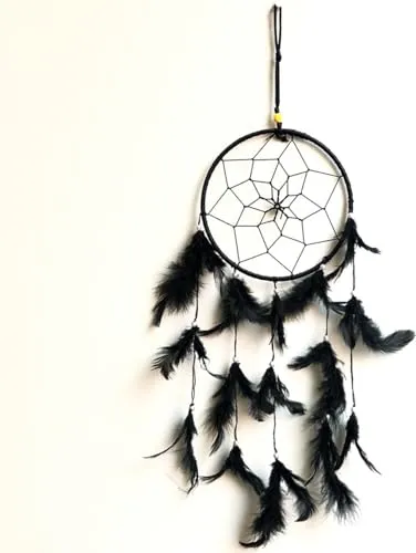 Dream Cache Handmade Feather Wall Hanging Art for Bedroom Office Balcony Garden