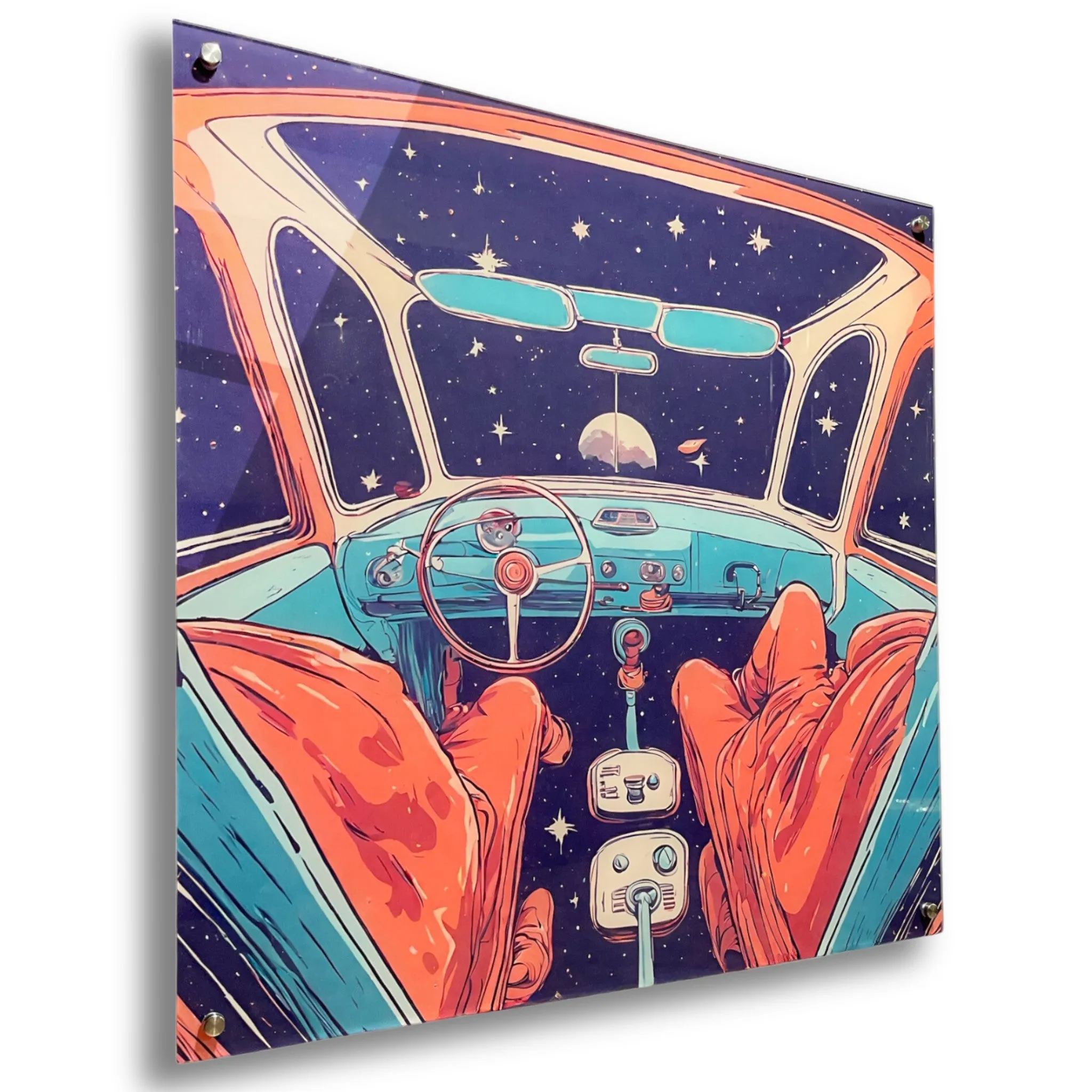 DREAMING? (Retro-Space) Acrylic Wall Art