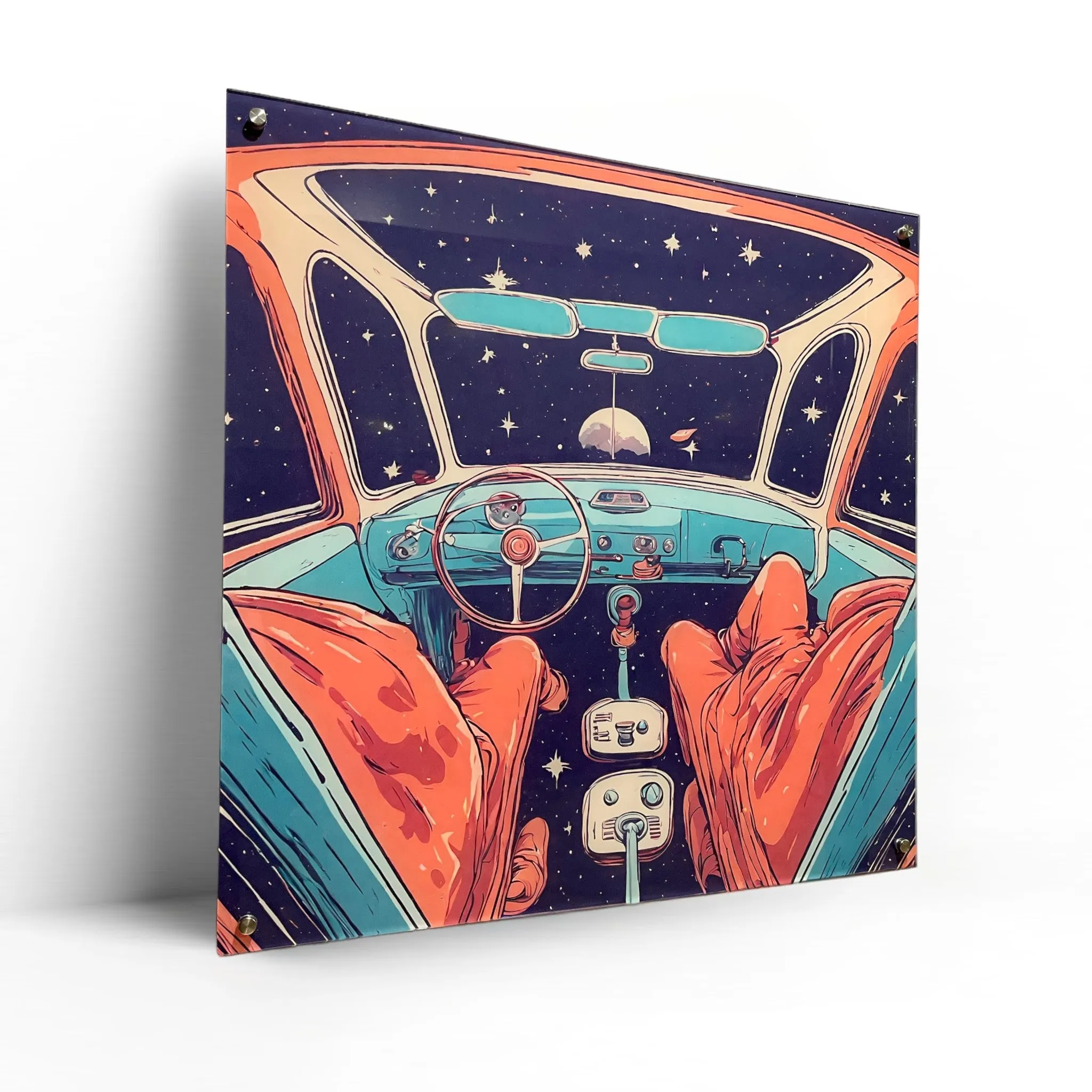 DREAMING? (Retro-Space) Acrylic Wall Art