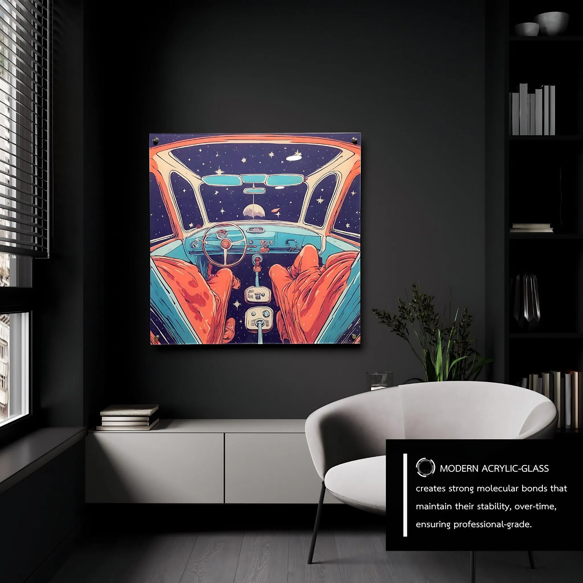 DREAMING? (Retro-Space) Acrylic Wall Art