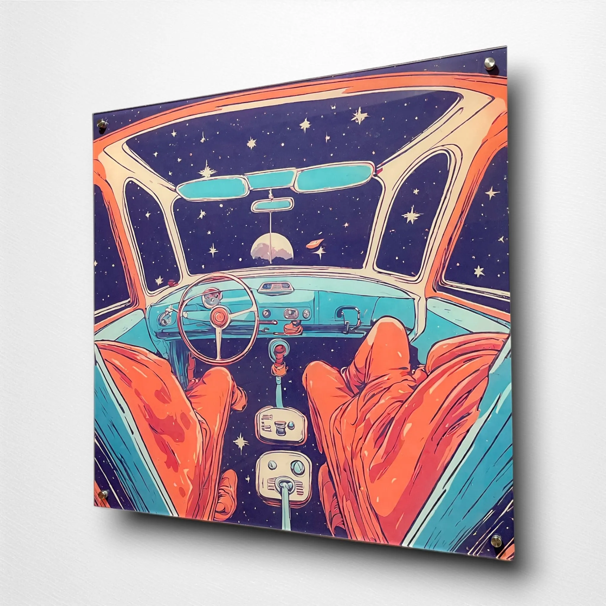 DREAMING? (Retro-Space) Acrylic Wall Art