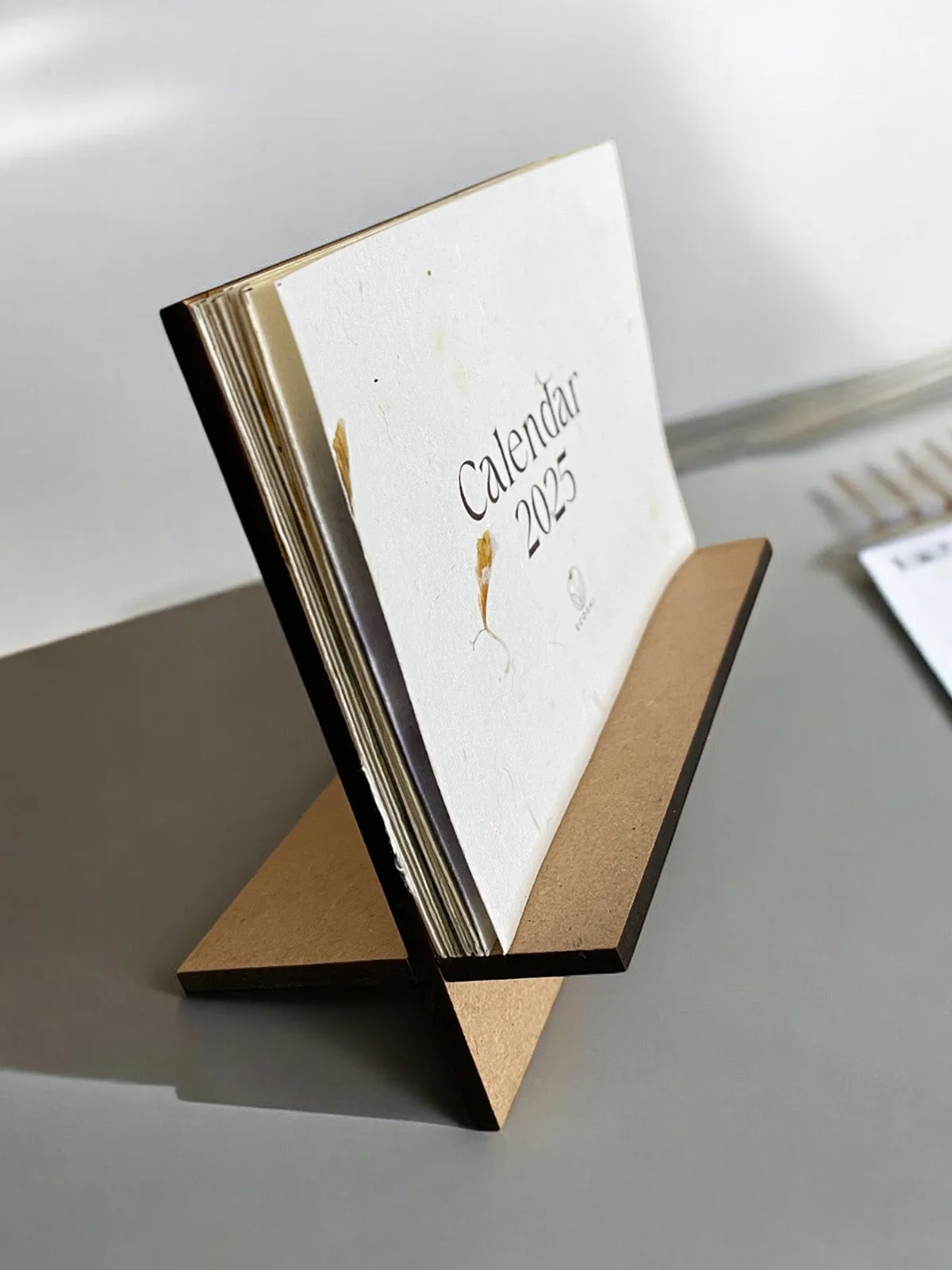 Eco-Printed Desk Calendar