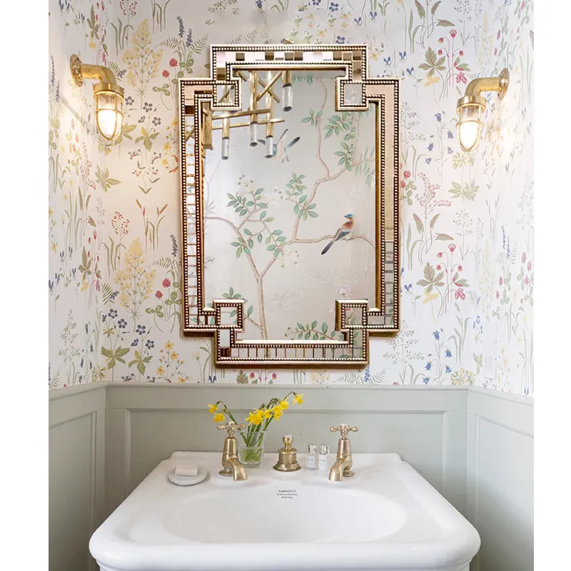 Elise Art Deco Frame Wall Mirror