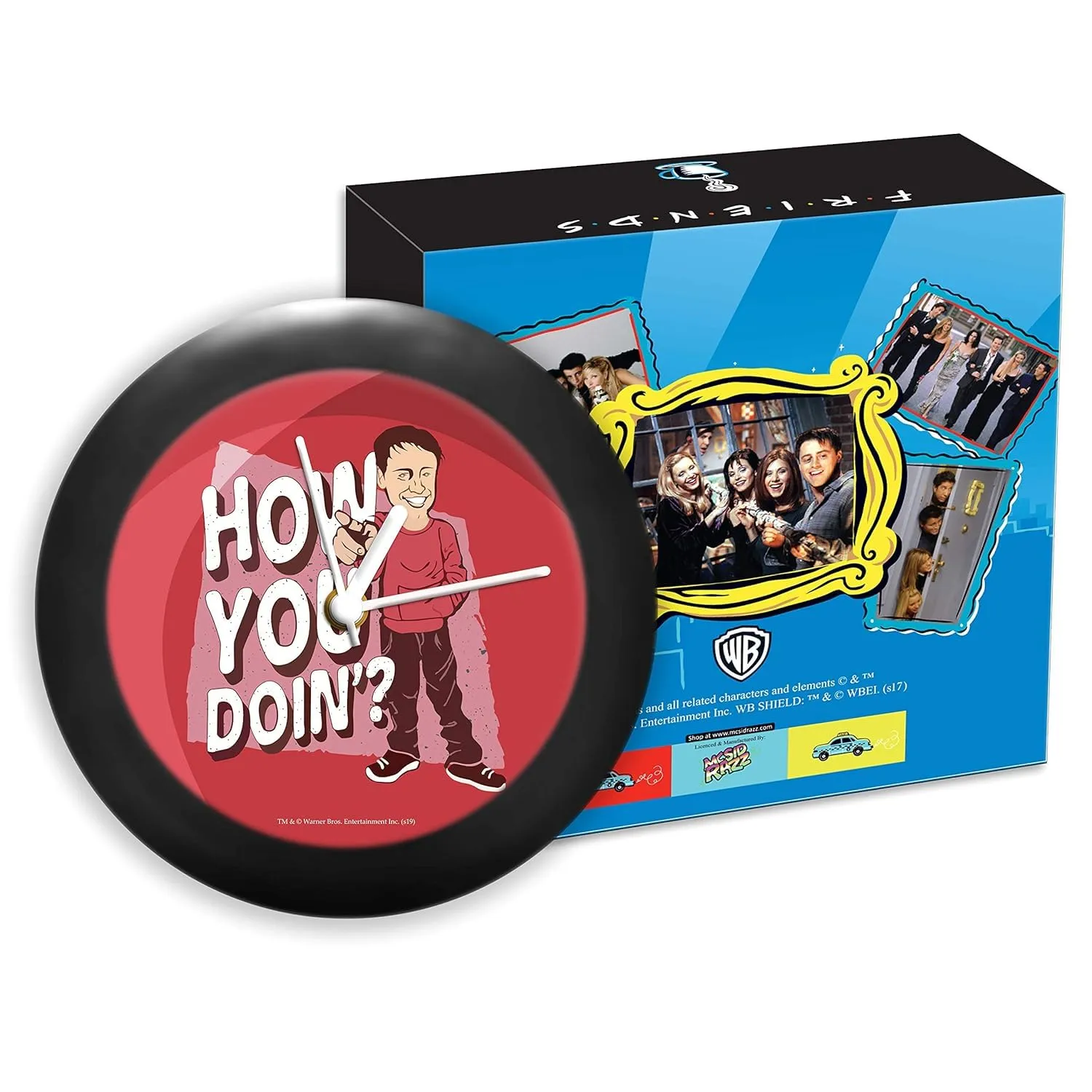 Epic Stuff - Friends - Tv Series - How You Doin Table Clocks Desk Clock |Table Clock for Office,Gift Set Birthday Gift Official Licensed by Warner Bros, USA