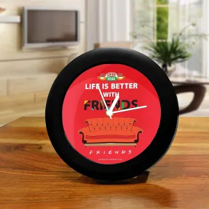Epic Stuff - Friends - Tv Series - Life is Better with Friends Table Clocks Desk Clock |Table Clock for Office,Gift Set Birthday Gift Official Licensed by Warner Bros, USA