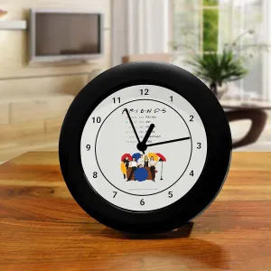 Epic Stuff - Friends Tv Series Umbrella Table Clock for Desk |Table Clock for Office, Gift Set Birthday Gift Official Licensed by Warner Bros, USA