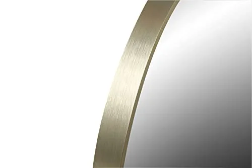 FrameWorks 28" Deluxe Contemporary Brass GOLD Circular Aluminum Mirror