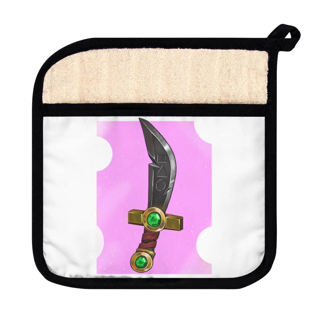 Gold Sword Pot Holder with Pocket