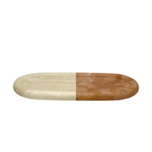 greg natale | polar tray | coral   travertine