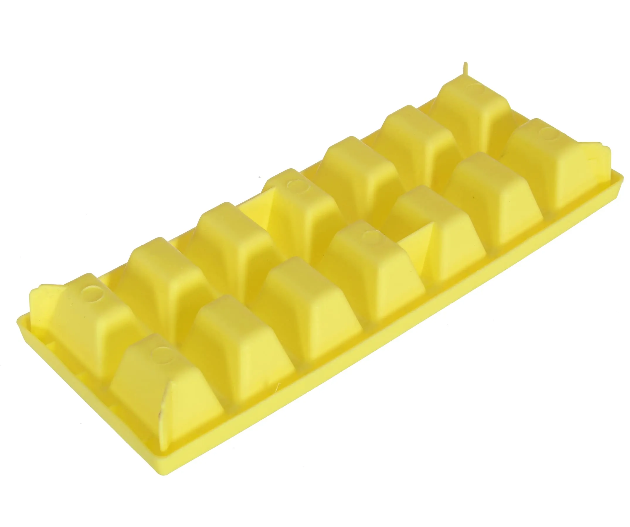 Heart Home Ice Cube Bin Box Trays 2 Pack Stackable Ice Storage Container and Trays, BPA Free-Pack of 2 (Yellow), Standard