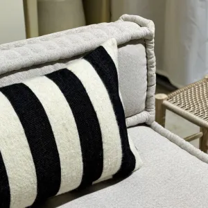 Household Hardware - Wool Pillow - Big Black Stripe