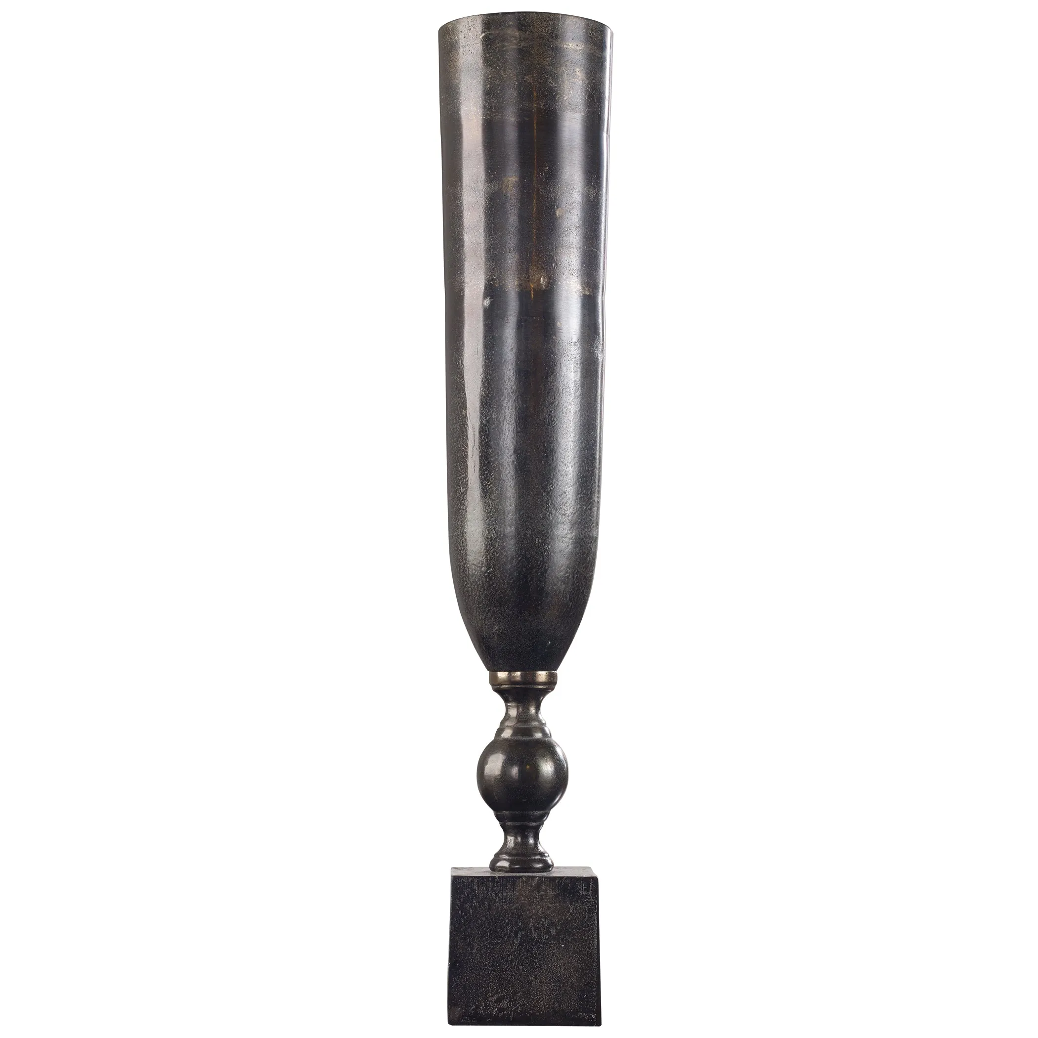Kaylie Black Nickel Vase