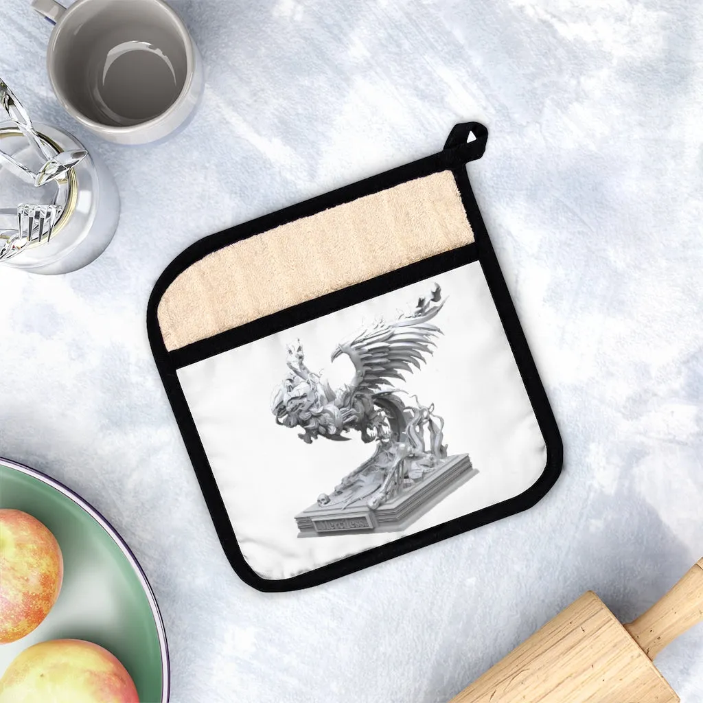Merciless the Flaming SkyBird Pot Holder with Pocket