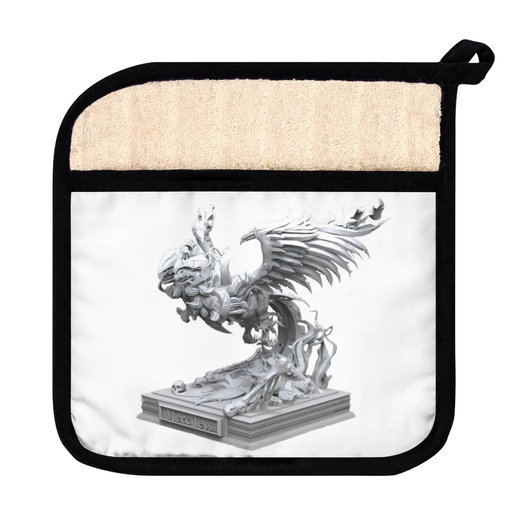 Merciless the Flaming SkyBird Pot Holder with Pocket