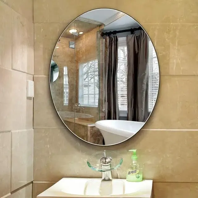 MERKEZI ART MB40 Decorative Wall Mirror for Bathroom, Living Room, Bedroom, Vanity Mirrors, Makeup (18 x 24 Inch)