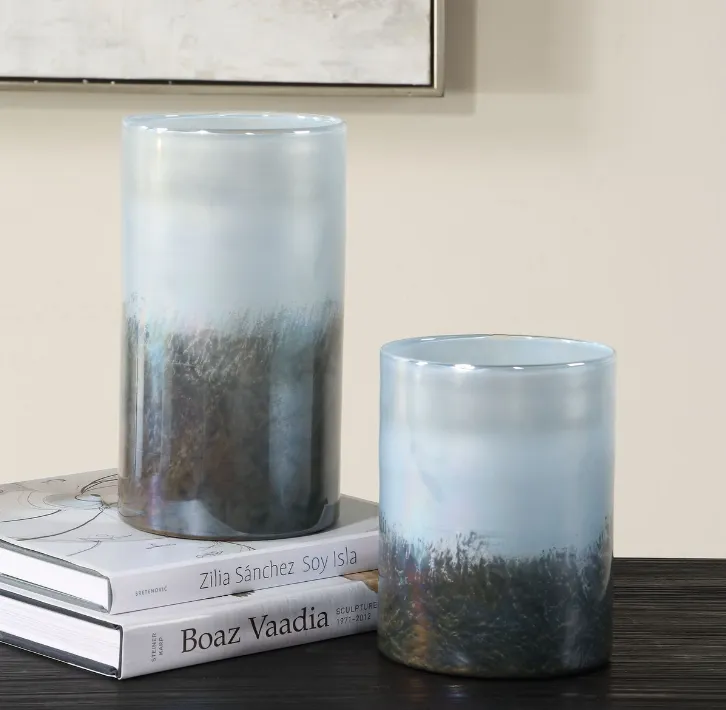 Midnight Mist Vases, Set of 2