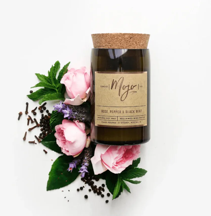 Mojo Candle | Rose, Pepper & Black Mint