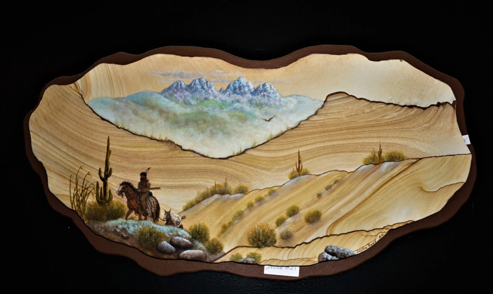 Original Artwork Southwest Landscape On Sandstone