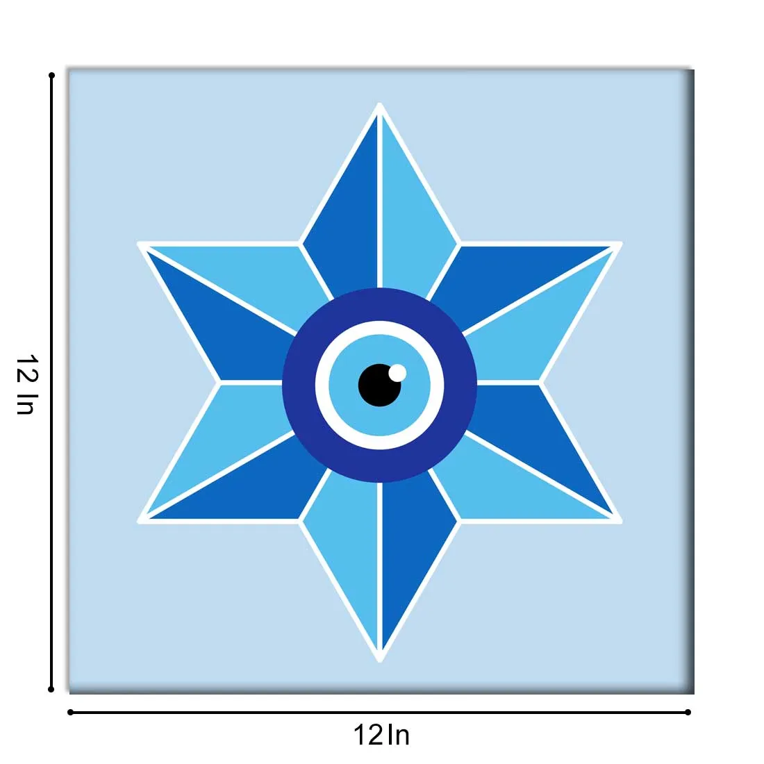 Pack of 3 Hanging Panels for Office Wall Art Decoration - Evil Eye Protector