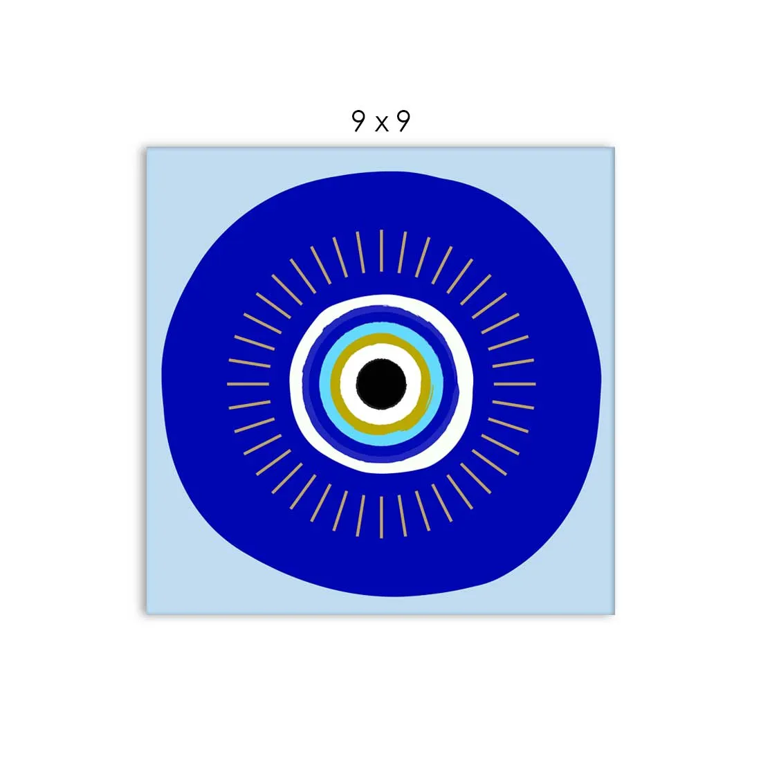 Pack of 3 Hanging Panels for Office Wall Art Decoration - Evil Eye Protector