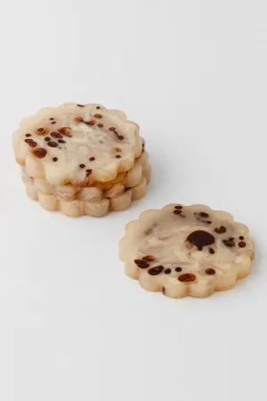 Pilbeam Living Estila Coasters Set Of 4 Tortoise Shell