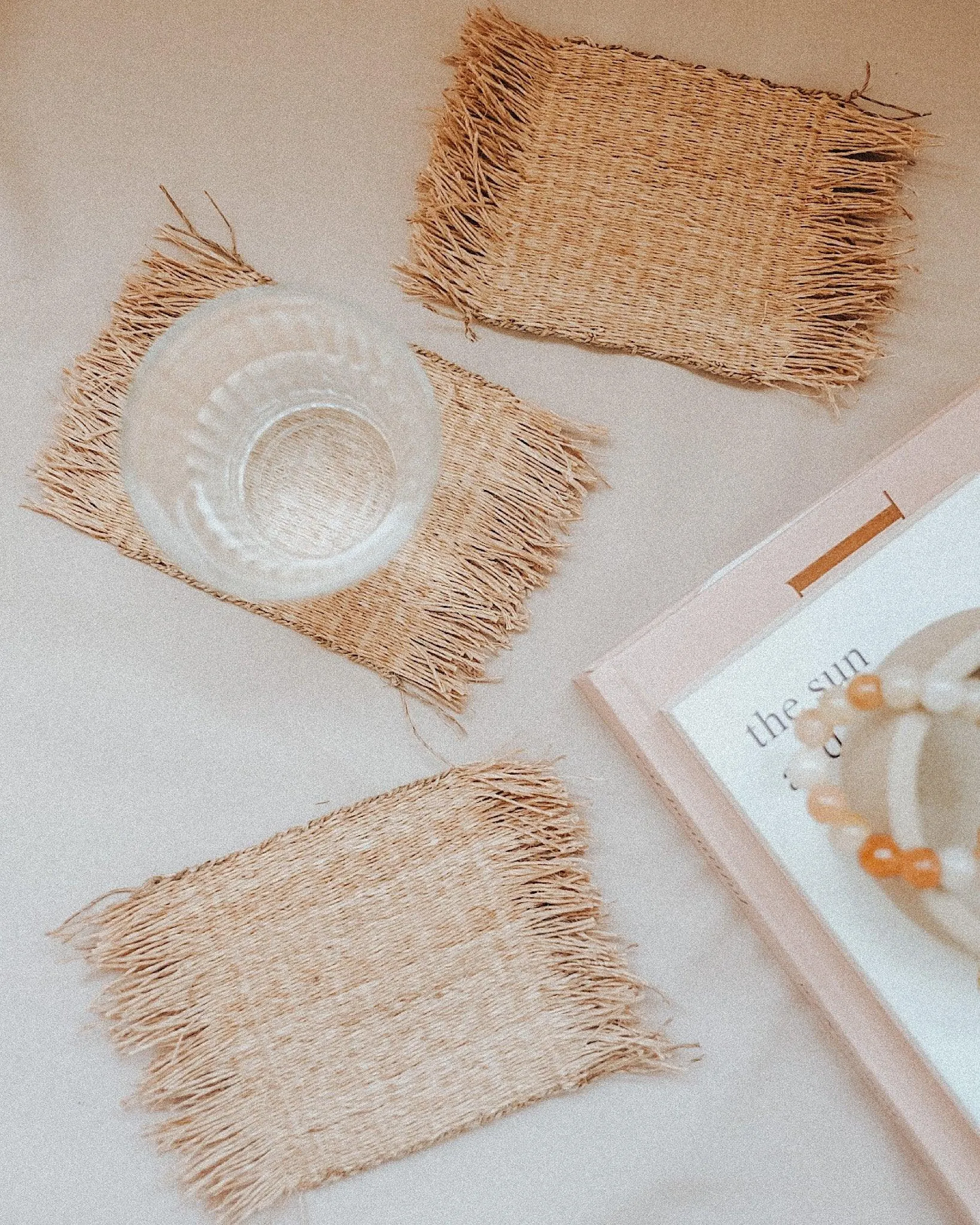 Primrose Woven Coaster Set of 4