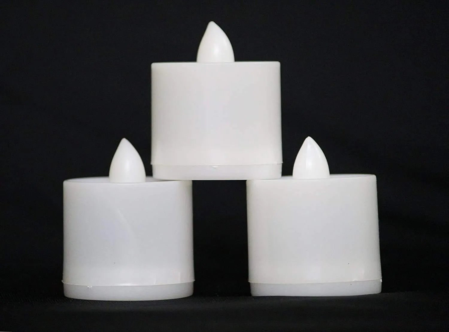 Purabelle 24pcs Pack Flameless LED Tealight Candles Battery Operated, Best for Diwali Decoration, Home Decor, Romantic Decorations (Warm White, Pack of 24pcs)