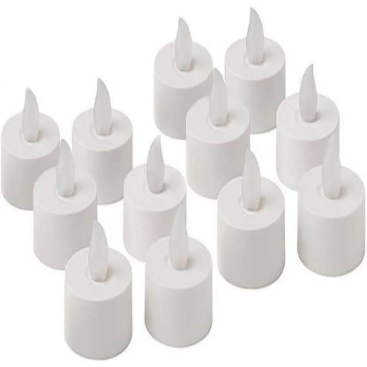 Purabelle 24pcs Pack Flameless LED Tealight Candles Battery Operated, Best for Diwali Decoration, Home Decor, Romantic Decorations (Warm White, Pack of 24pcs)