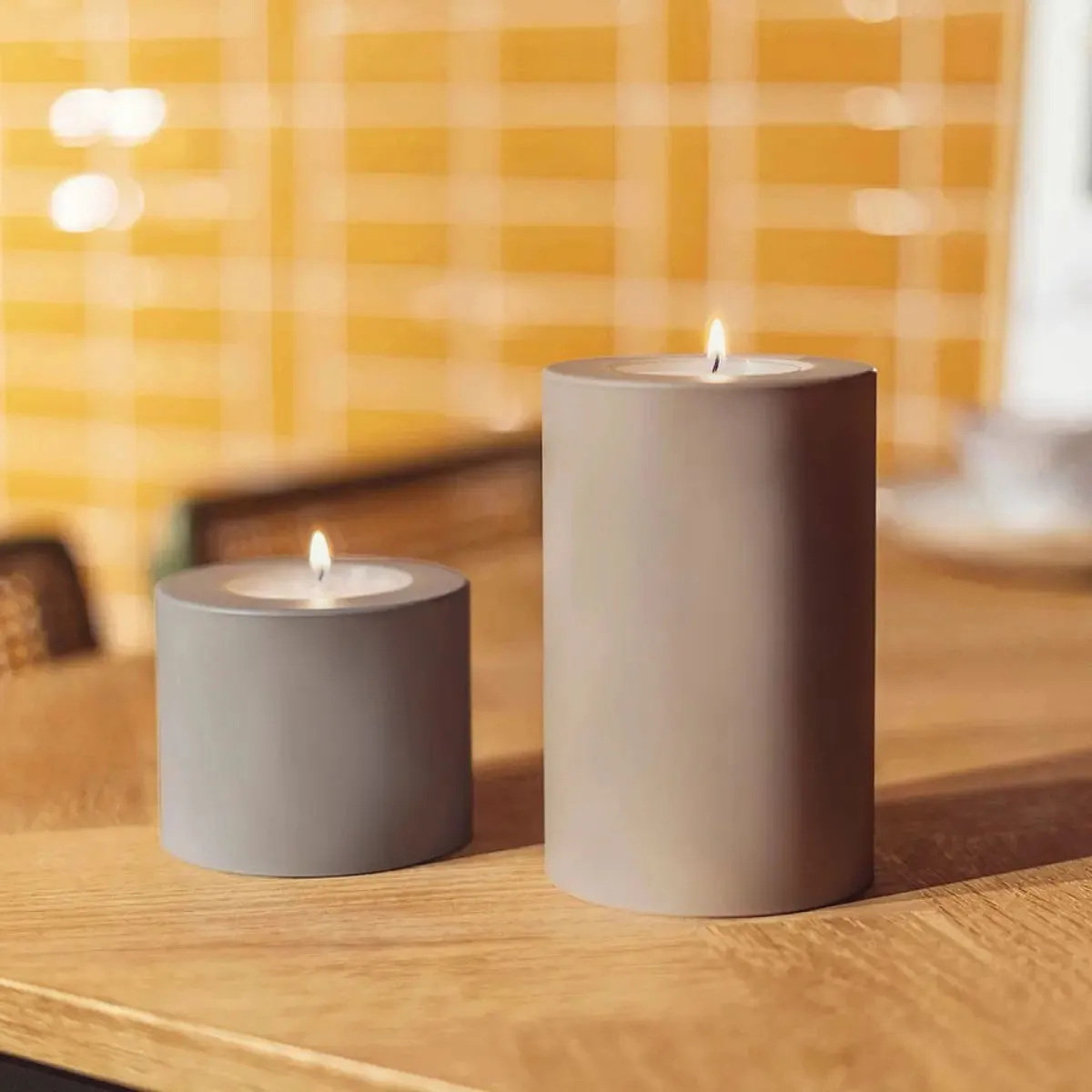Qult Farluce Trend Colour Candle Holder (Stone Grey)