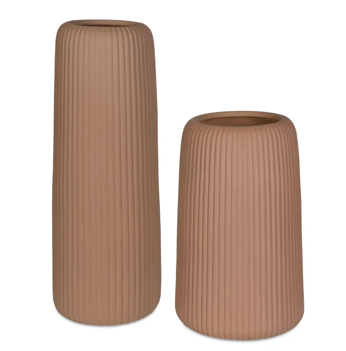 Ridge Outdoor Vases- Set of 2