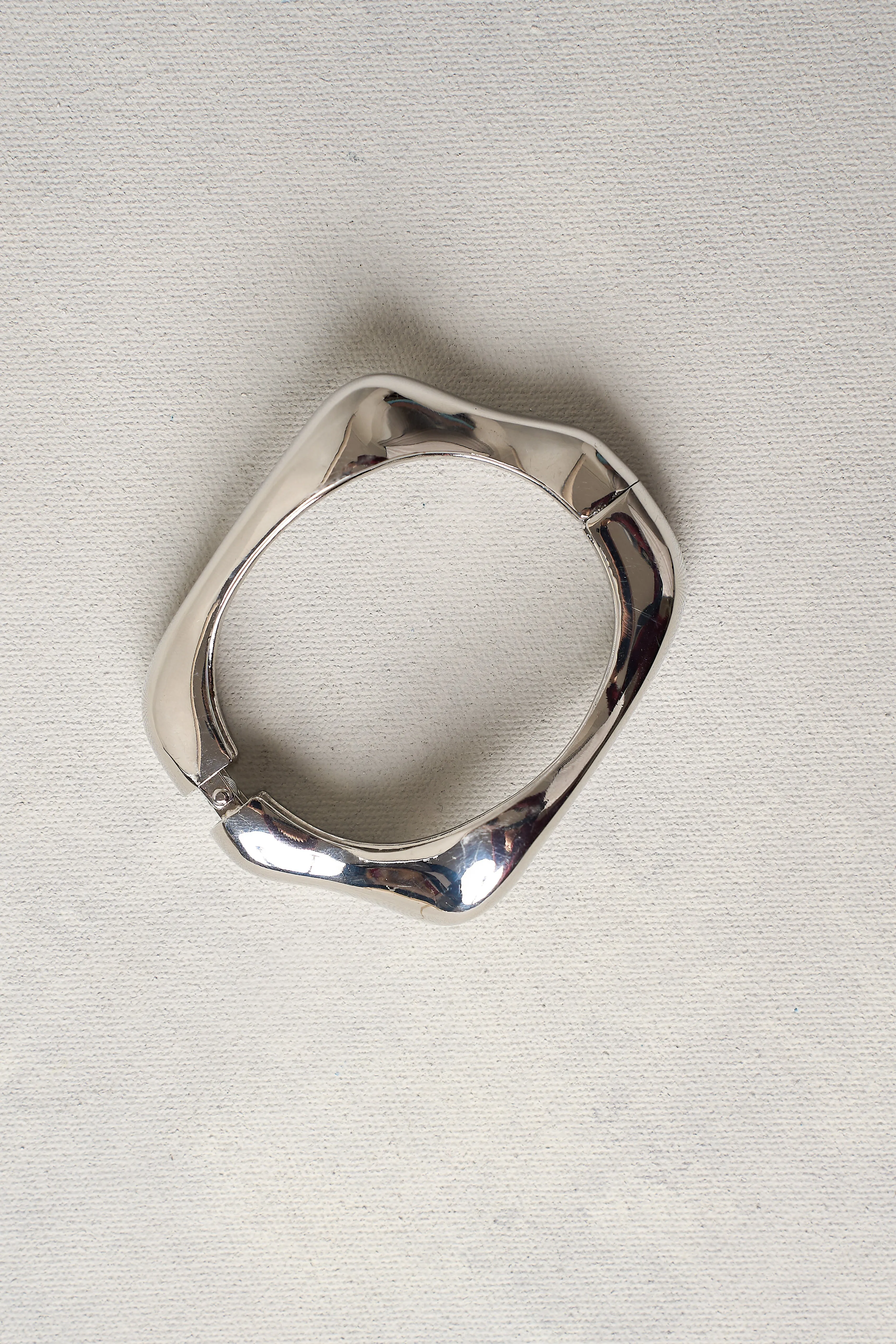 Sculptural Silver Bangle